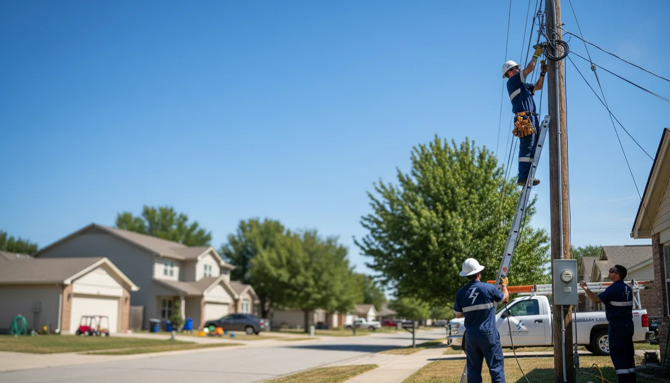 Residential electrician providing installation services in Lewisville, IN